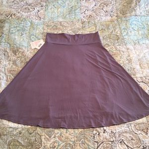 NWT Solid gray Lularoe Azure skirt